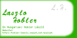 laszlo hobler business card